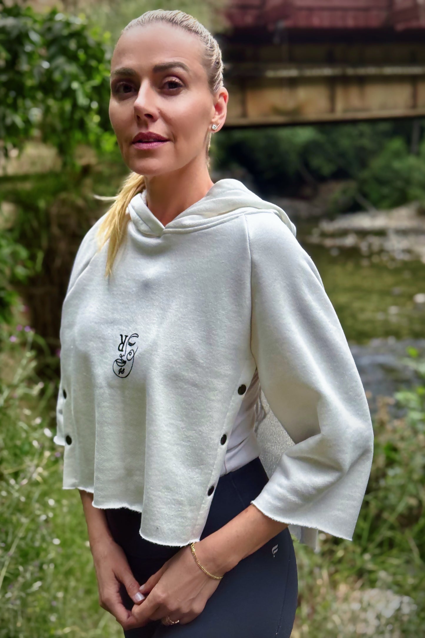 Lowlight Crop Hoodie (French Terry Edition) White