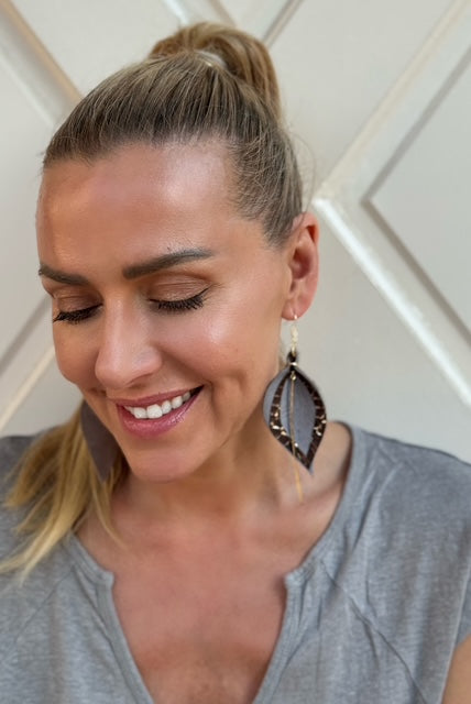 Aurora Drop Edge Earrings