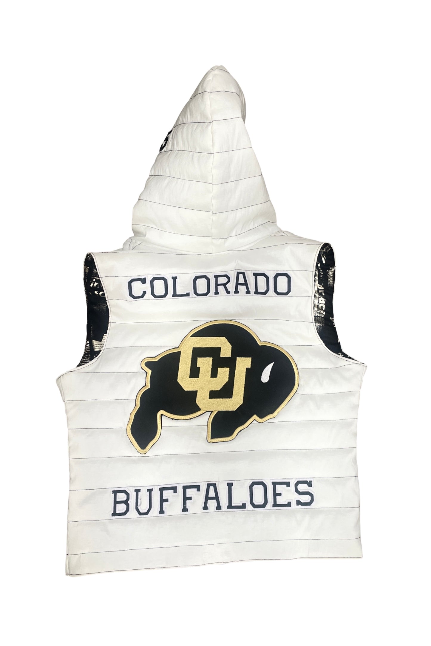 Upcycled CU Buffs Puffer Vest