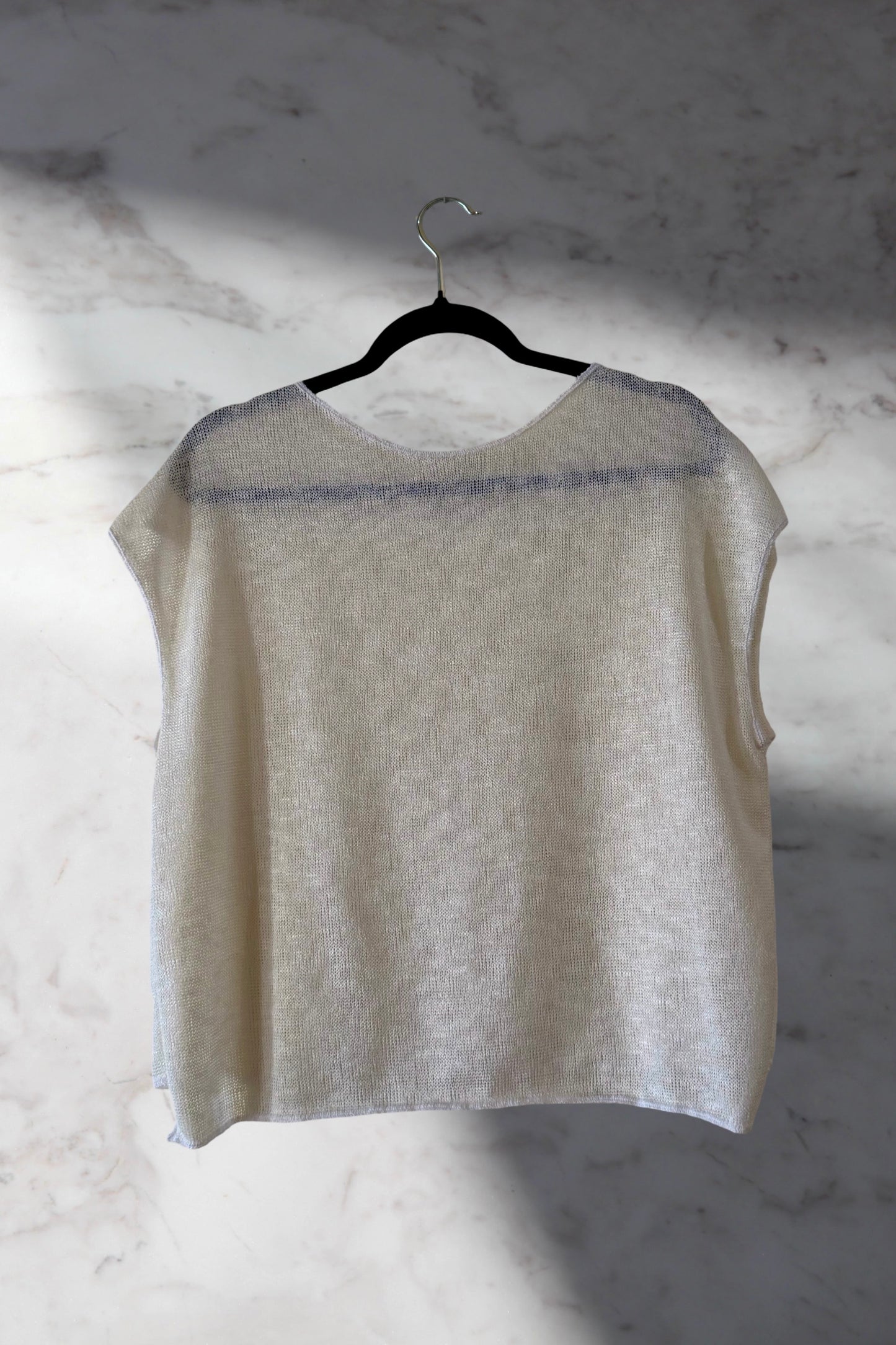 Fitted Drop Shoulder Tee Cotton Knit
