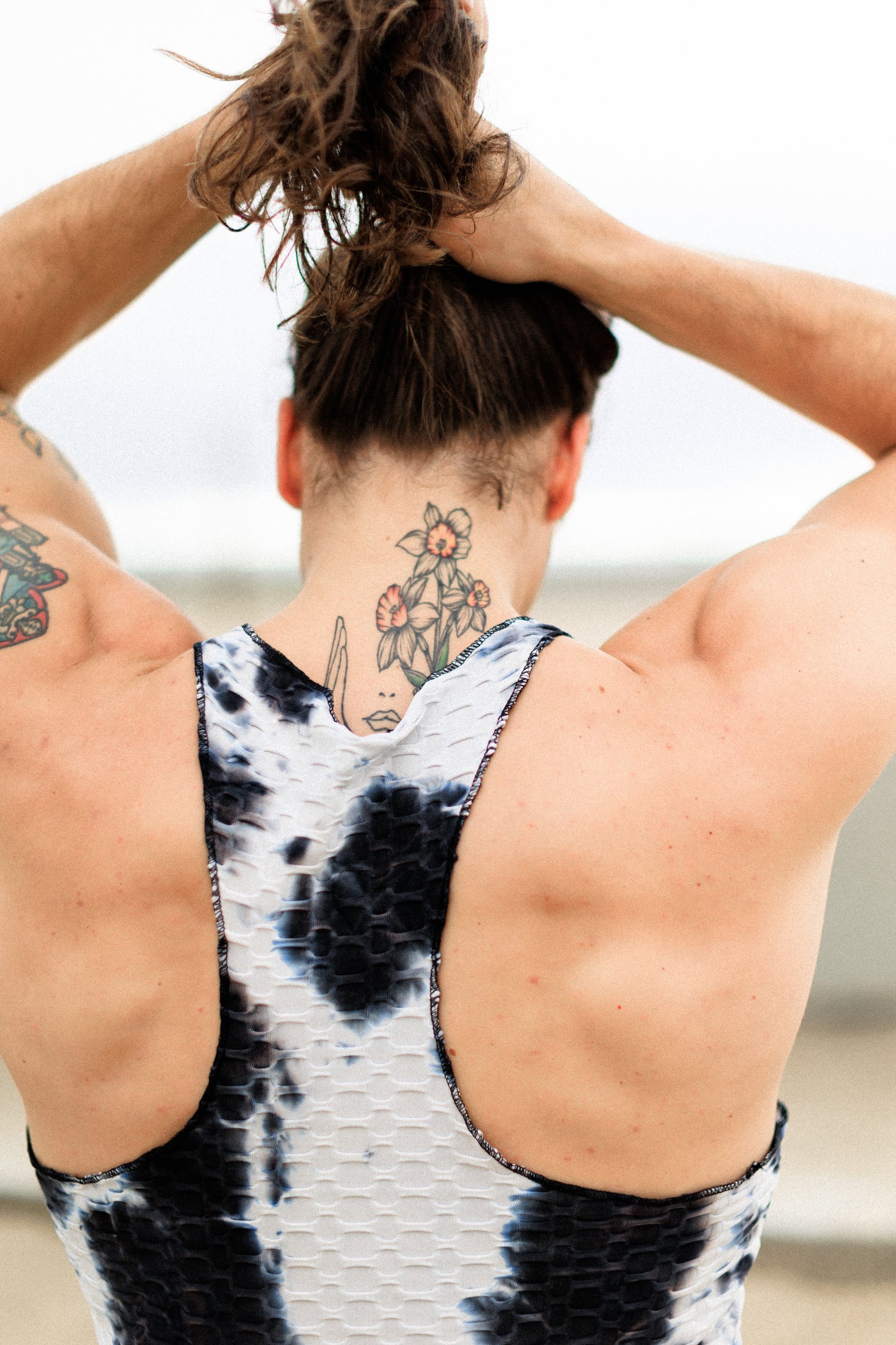 Textured Tie-Dye Ocean Tank