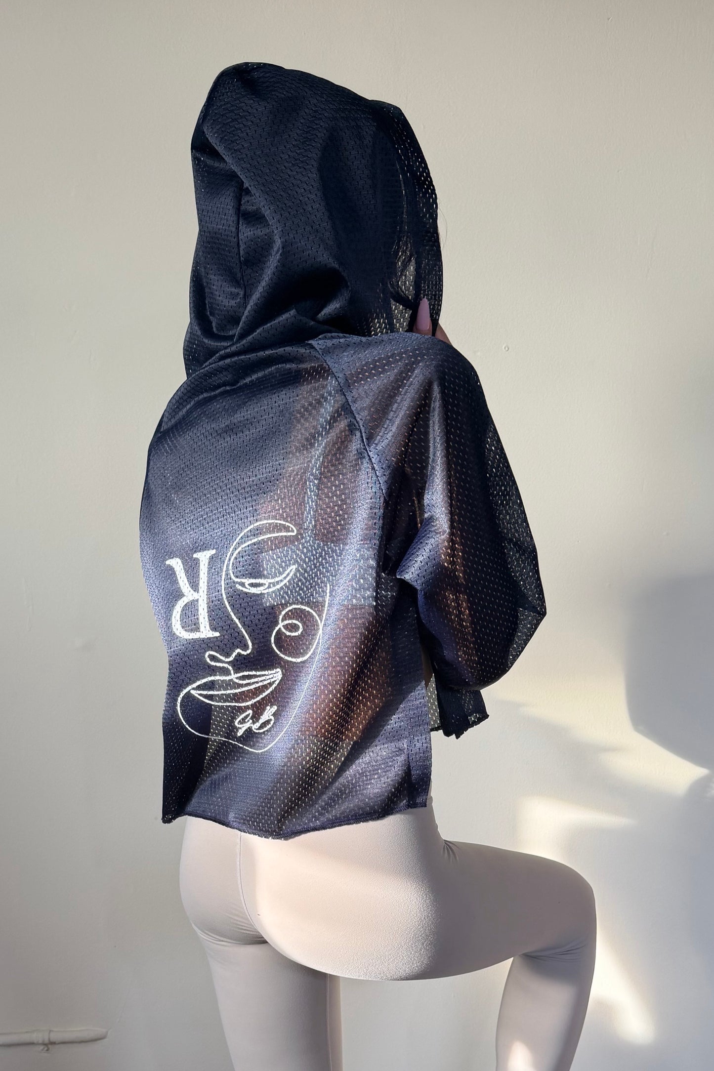 Cropped Open Hoodie