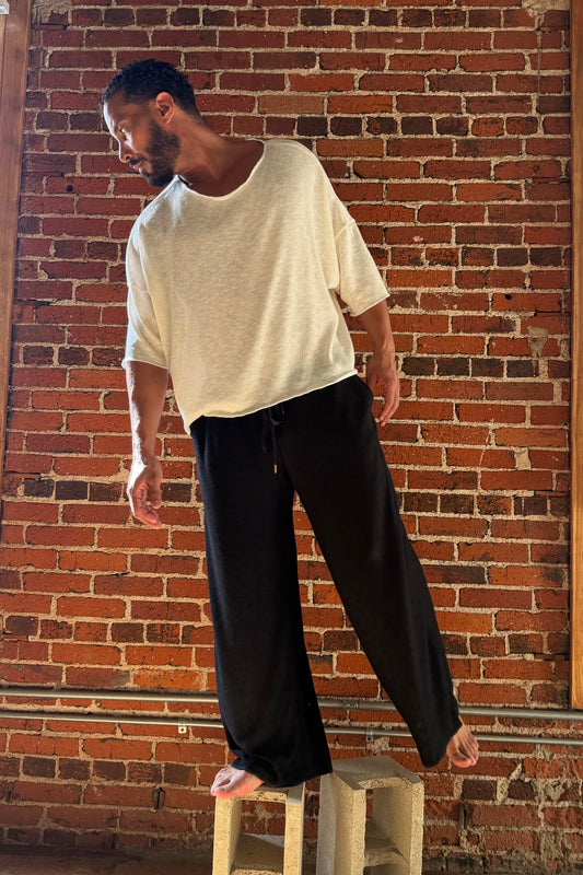 Drop Shoulder Classic Tee Cotton Knit