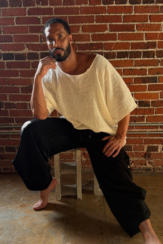 Jay Tee Oversized Natural Gauze