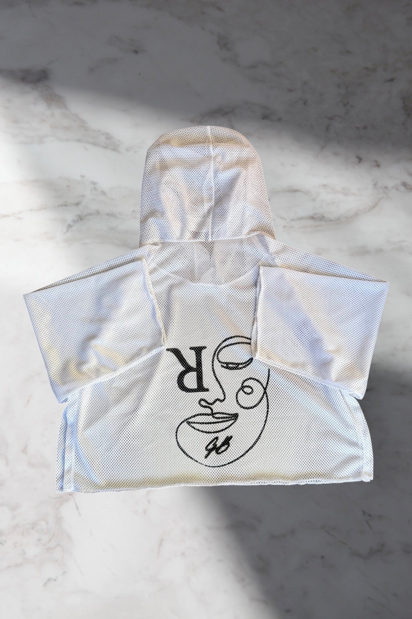 Cropped Open Hoodie