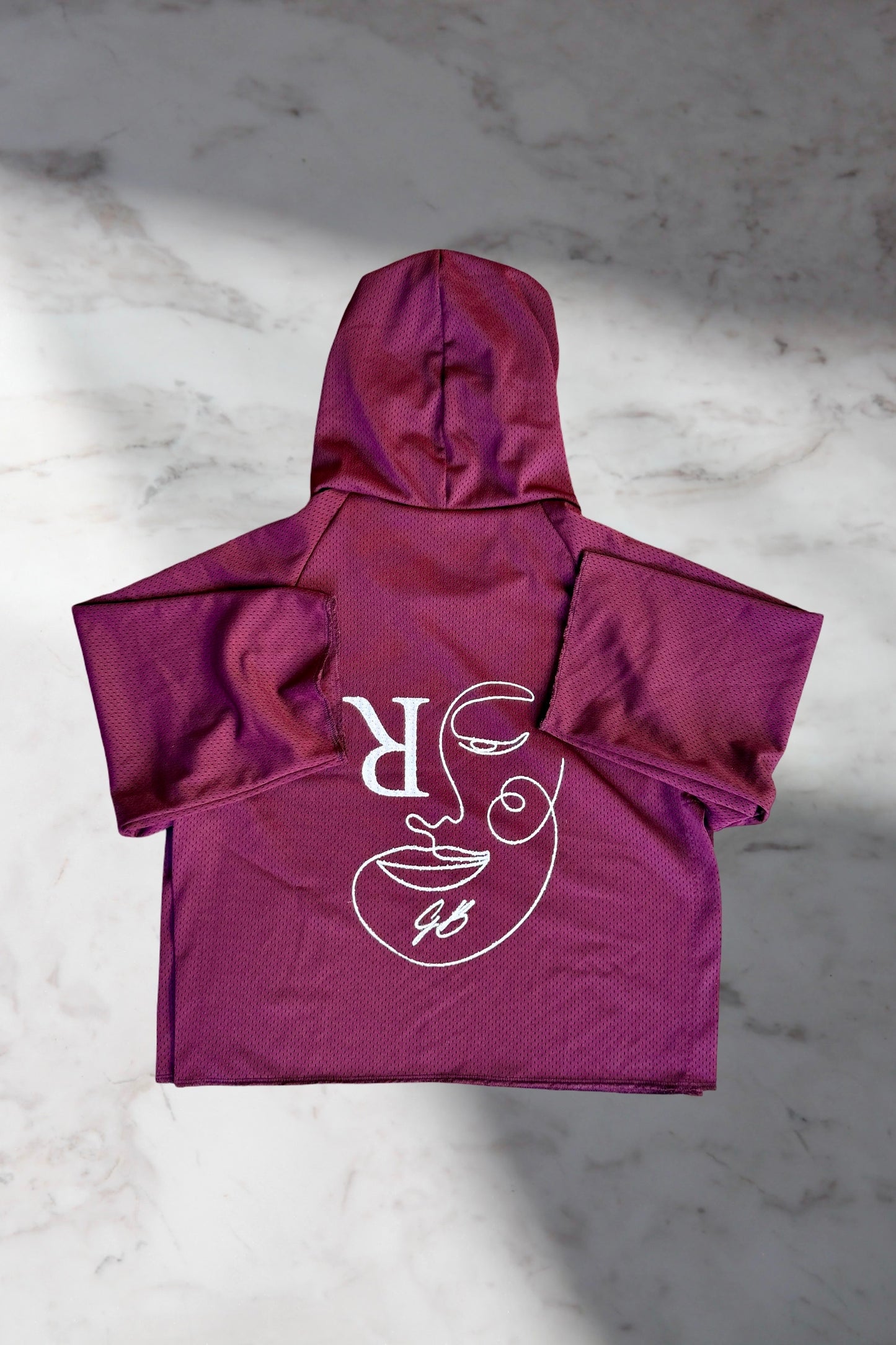 Cropped Open Hoodie