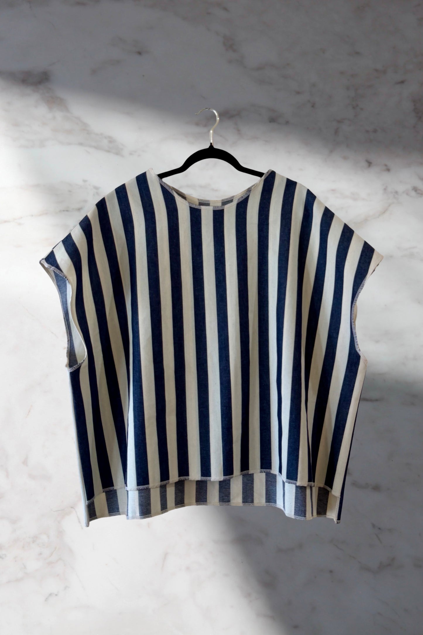 Drop Shoulder Tee Costal Stripe
