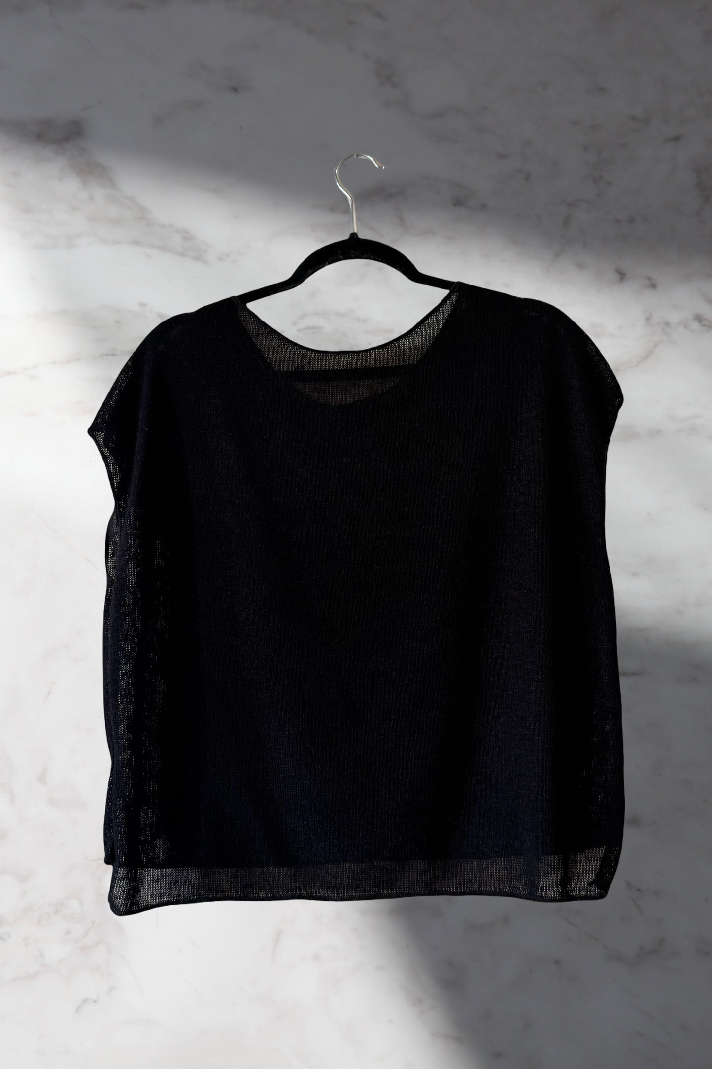 Fitted Drop Shoulder Tee Cotton Knit