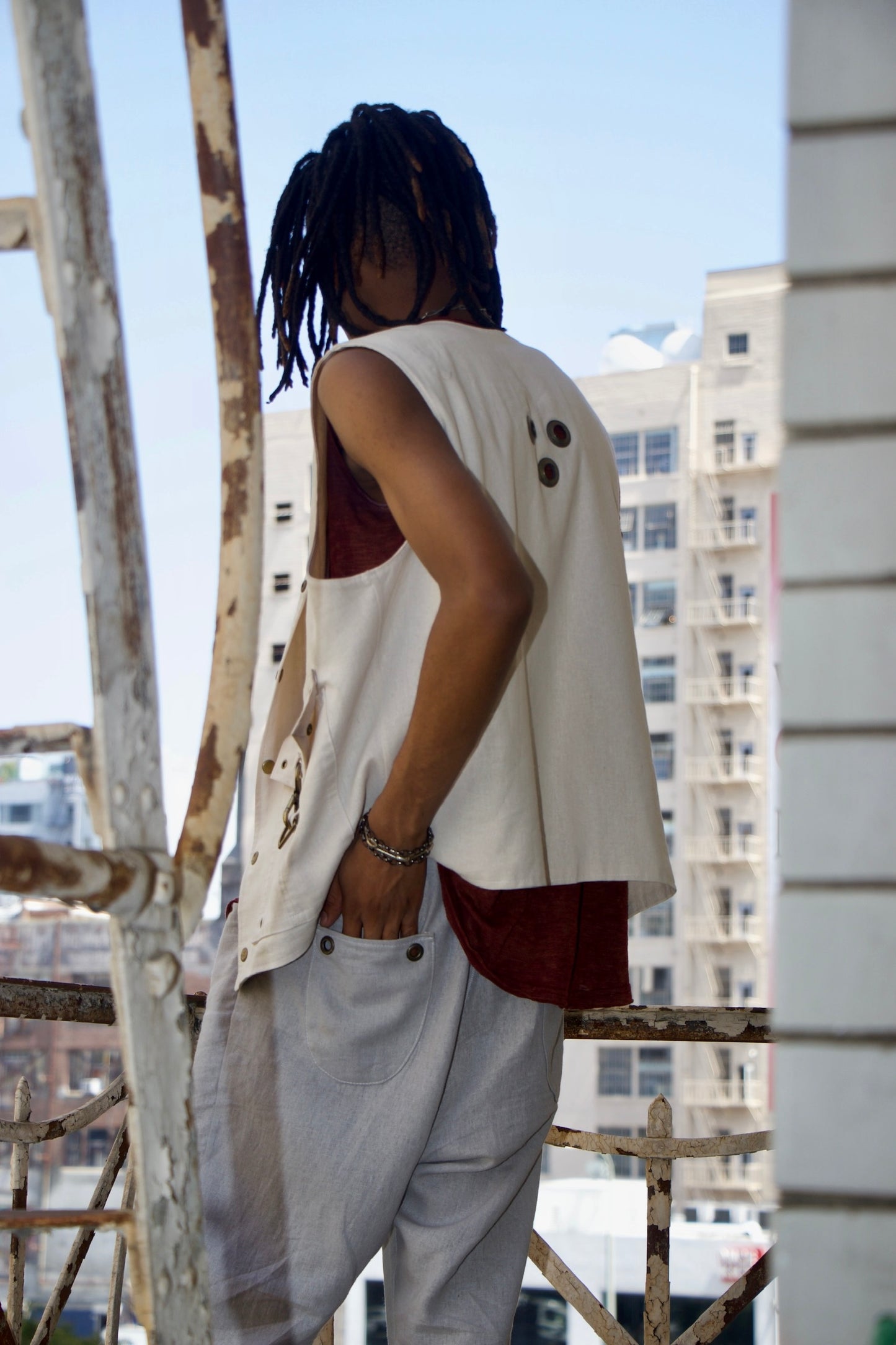 Lustrous Linen Luxe Vest