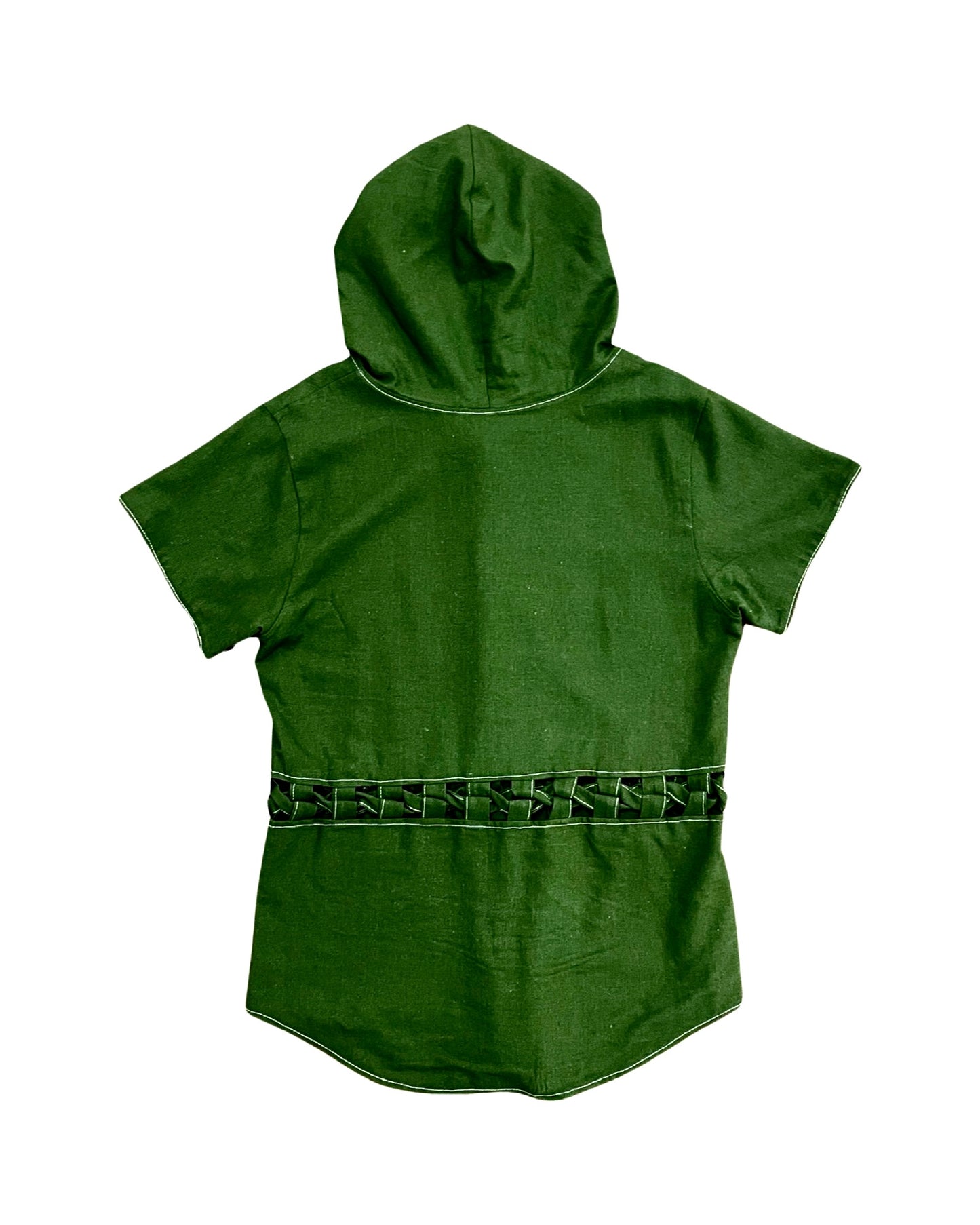 Unisex 2 Piece Convertible Olive Lace Hooded Tee & Dress