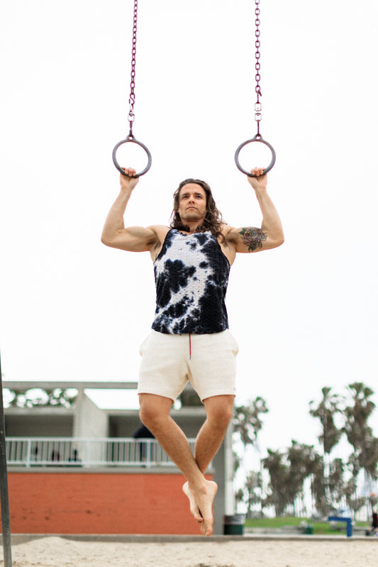 Textured Tie-Dye Ocean Tank